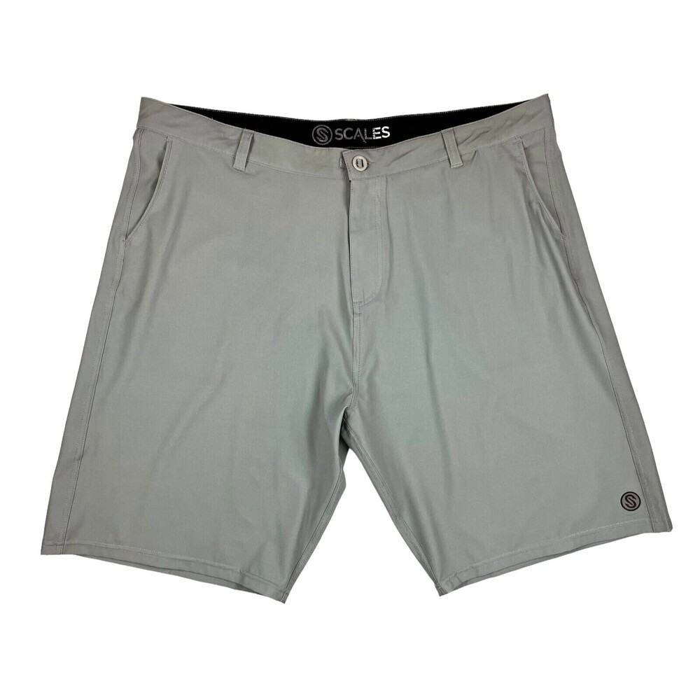 Scales Greenish-Gray Stretch Hybrid All Tides Walkshort Shorts Men's Size 42